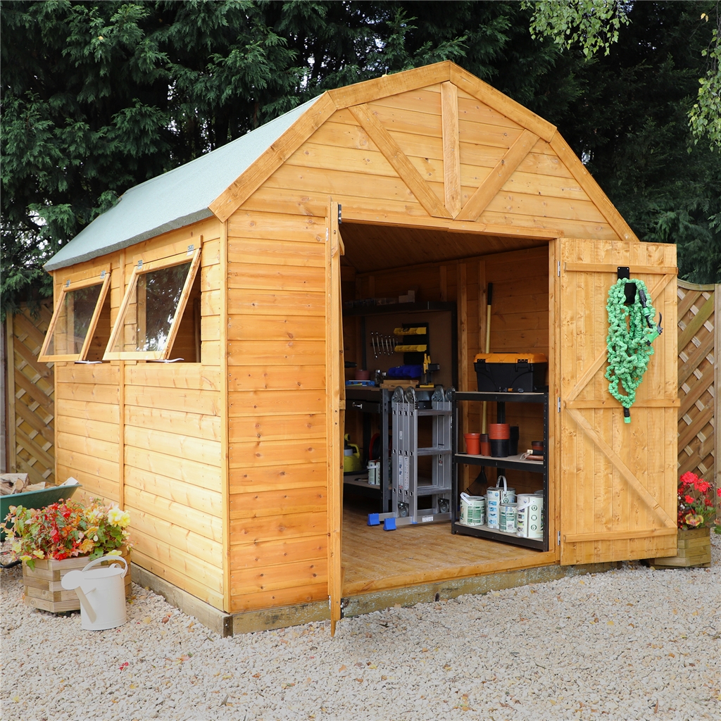 10 x 8 Deluxe Tongue and Groove Dutch Barn With Double