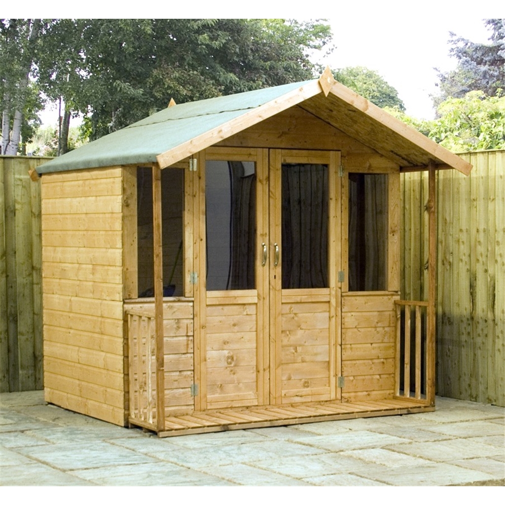 7 x 7 Devon Summerhouse (1/2 Styrene Glazed Doors 