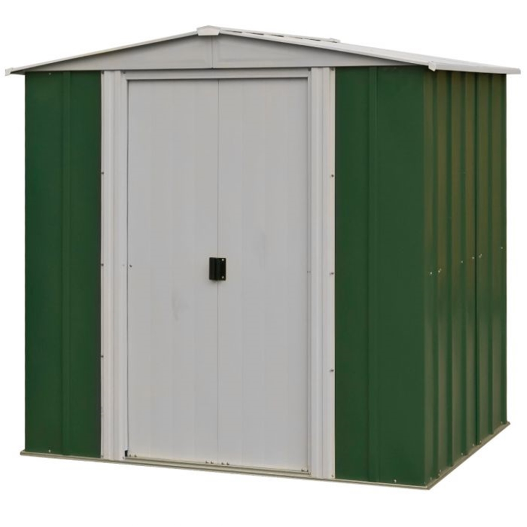 6 x 5 Green Metal Apex Shed (1940mm x 1510mm) | ShedsFirst