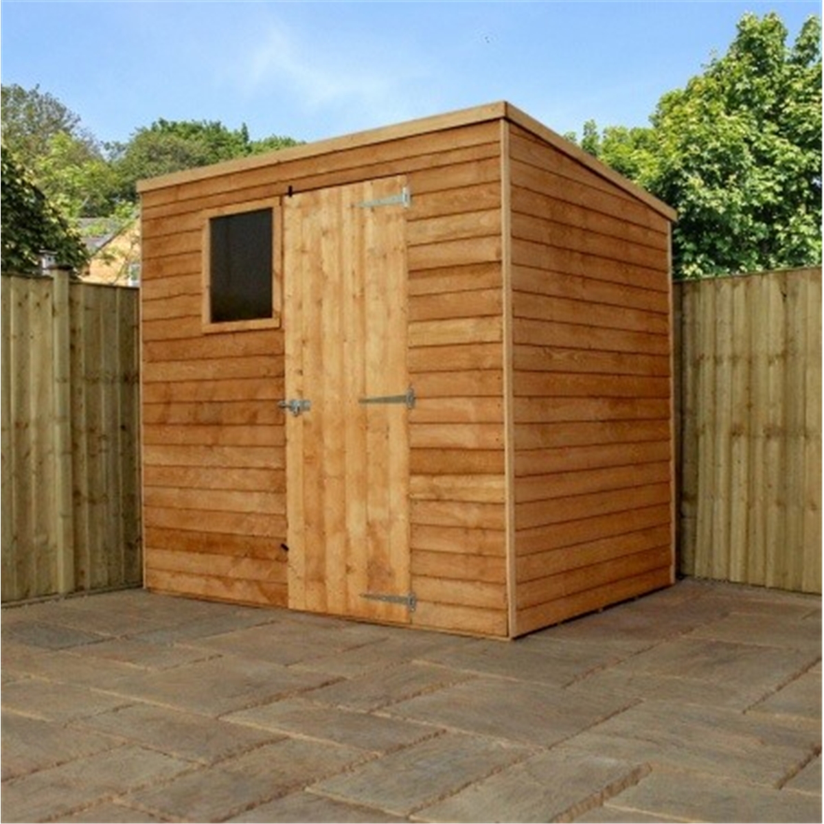 rowlinson overlap apex shed 4x3 garden street