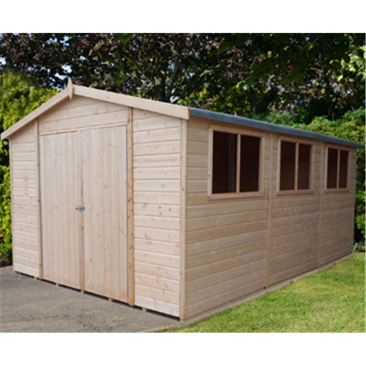 20 x 10 (5.99m x 2.99m) - Tongue And Groove - Wooden 