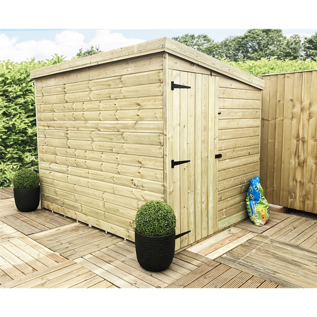 buy mercia pent overlap storage shed 6ft x 2ft 6in