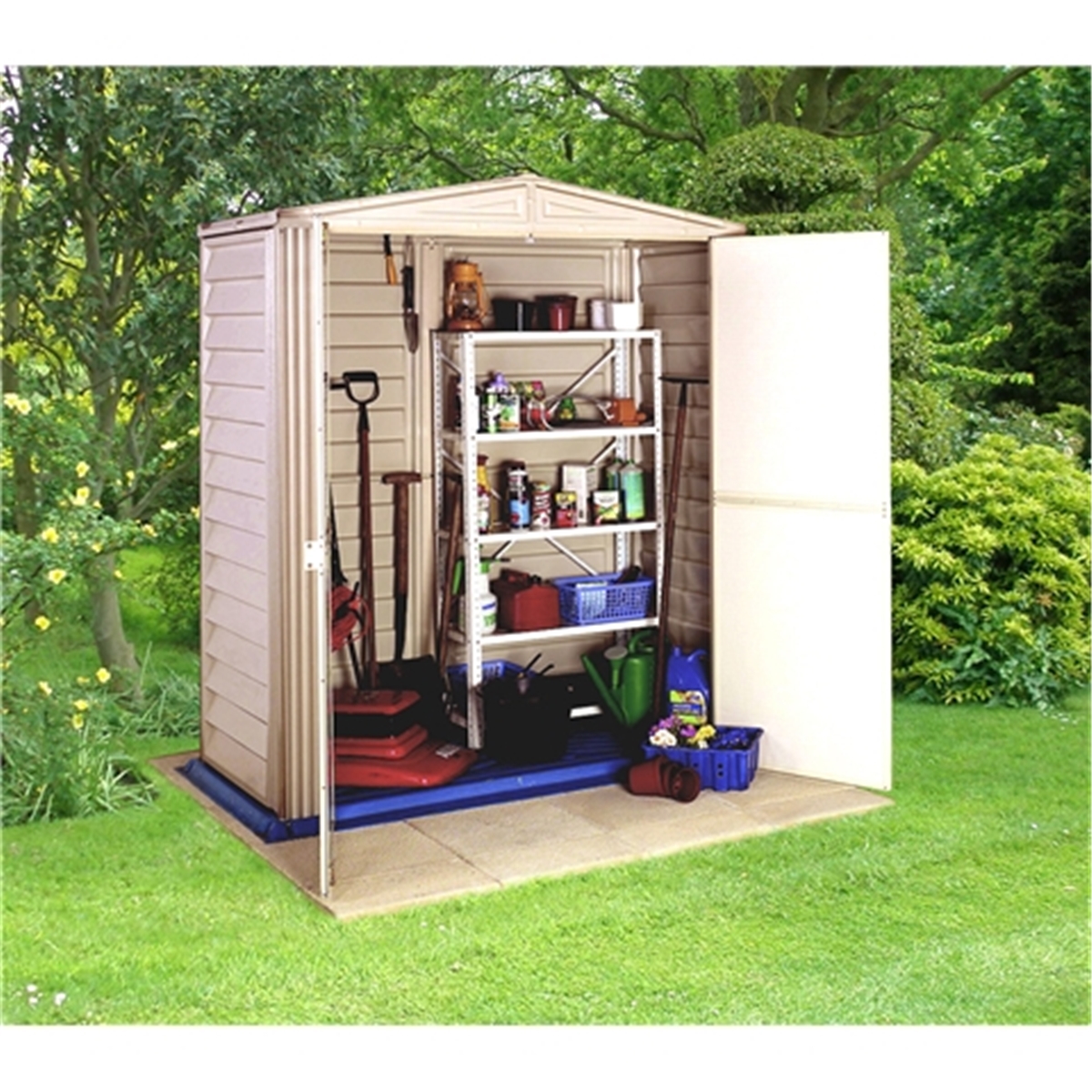 disco 09/07/20 5 x 3 select duramax plastic pvc shed with