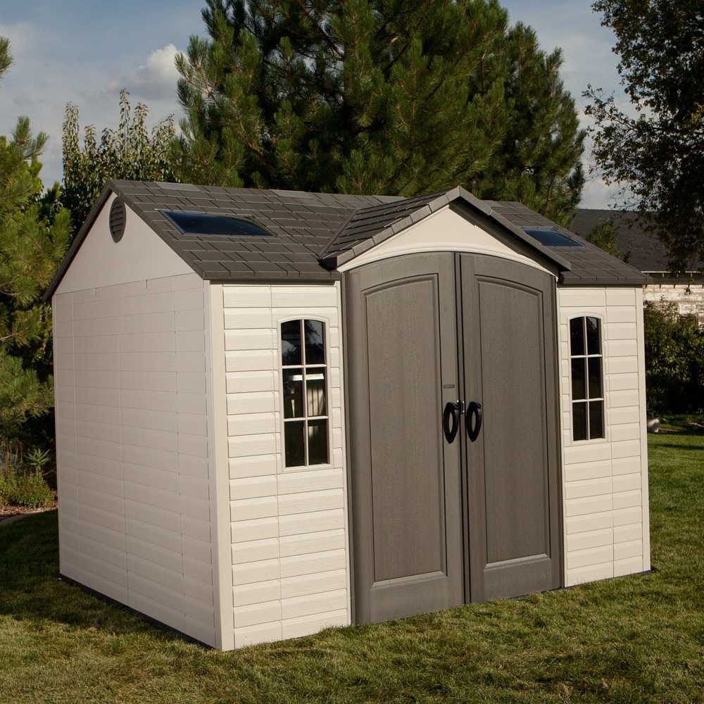 **PREORDER** 10 X 8 Life Plus Single Entrance Plastic Apex Shed With