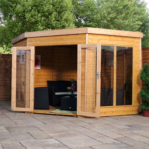 9 x 9 Solis Corner Summerhouse (Tongue and Groove Floor ...