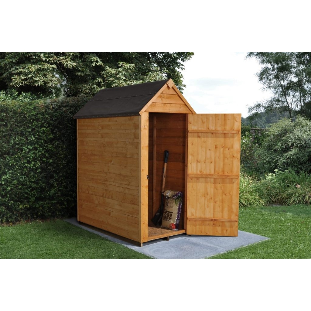 3 x 5 (0.9m x 1.6m) Windowless Overlap Apex Shed With 