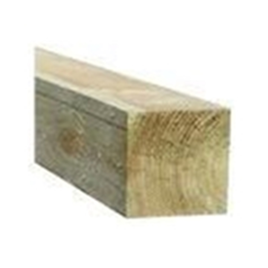 8FT x 4 x 4 INCH (2.4m x 100 x 100mm) Green Pressure Treated Fence Post