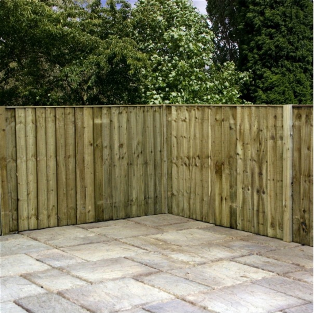 3FT Pressure Treated Vertical Feather Edge (Flat Top) 1 Panel Only