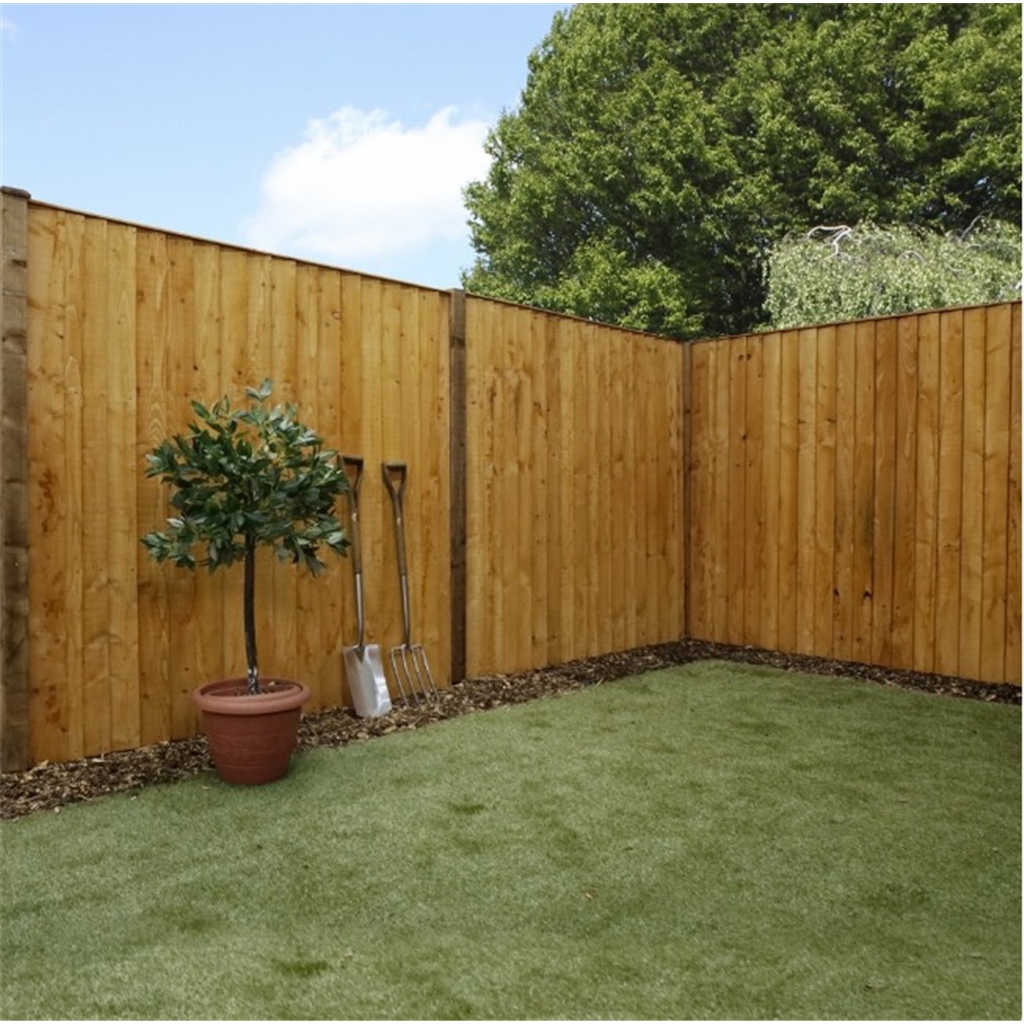 3FT Vertical Feather Edge Fencing (Flat Top) - 1 Panel 