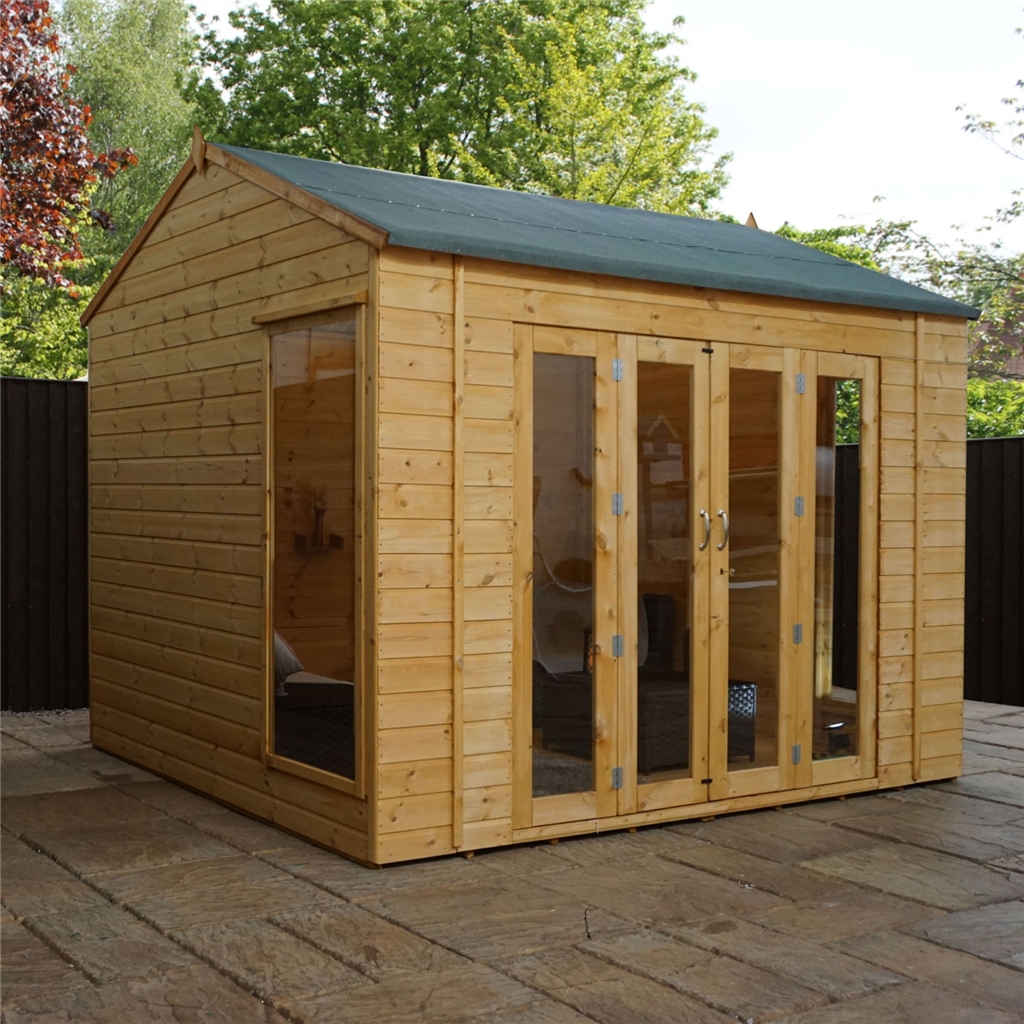 10 x 8 Vermont Reverse Tongue and Groove Summerhouse (12mm 