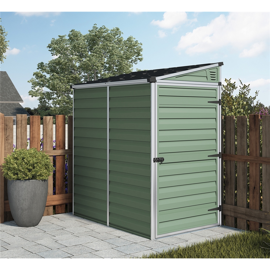 6 x 4 plastic pent shed 1.8m x 1.2m *free 24/48 hour