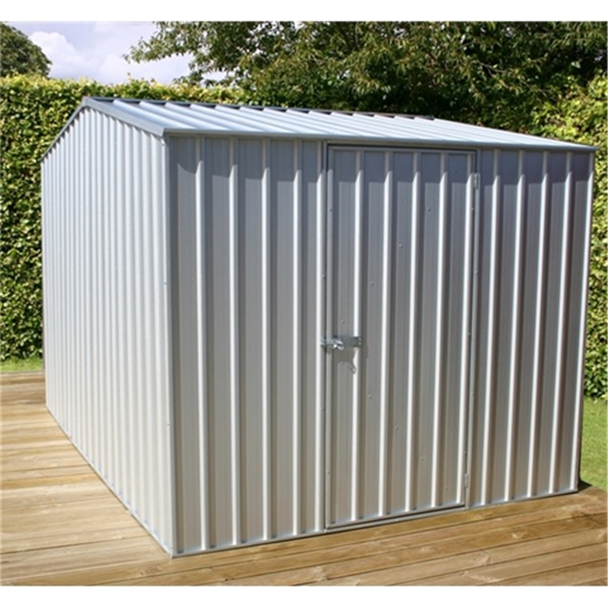 INSTALLED 8 x 10 Premier Zinc Metal Shed (2.26m x 3m 