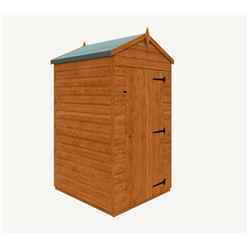 4 X 4 Windowless Tongue And Groove Shed (12mm Tongue And Groove Floor And Apex Roof)