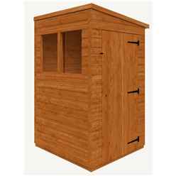4 X 4 Tongue And Groove Pent Shed (12mm Tongue And Groove Floor And Roof)