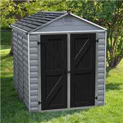DISCO 20/03/ 2023 8 X 6 (2.28m X 1.85m) Double Door Apex Plastic Shed With Skylight Roofing