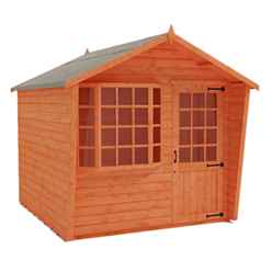 6 X 10 Bay Window Summerhouse (12mm Tongue And Groove Floor And Apex Roof)