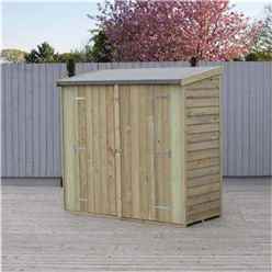 3ft GARDEN STORE PRESSURE TREATED WINDOWLESS SHED APEX TOOL STORAGE 3'3" x 1'6" 