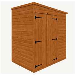 4 X 6 Windowless Tongue And Groove Pent Shed With Double Doors (12mm Tongue And Groove Floor And Roof)