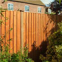 Pack of 3 - 6 X 4 Vertical Board Fence Panel Dip Treated