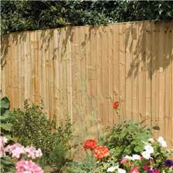 Pack of 3 - 6 X 4 Vertical Board Fence Panel Pressure Treated 