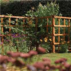 Pack of 3 - 6 X 2 Heavy Duty Trellis Panel Dip Treated