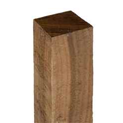 Pack of 3 -  Timber Fence Post 3 (75x75mm) Brown 