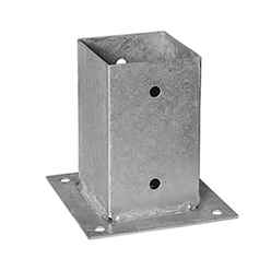 Pack of 3 - 90x90mm Post Anchor – Bolt Down 