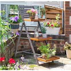 Hardwood Large Plant Ladder (1.6ft X 2.1ft)