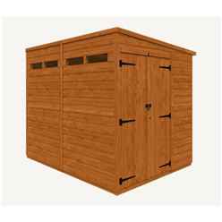 8 x 6 Tongue and Groove Double Doors Security Shed (12mm Tongue and Groove Floor and Pent Roof)