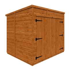 6 x 5 Tongue and Groove Pent Bike Shed (12mm Tongue and Groove Floor and Pent Roof)