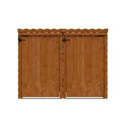 Double Bin Store (12mm Tongue and Groove Floor and Pent Roof)