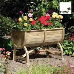 Deluxe Marberry Barrel Planter (36 X 2)