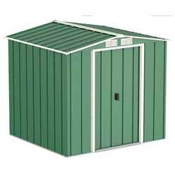 6 X 6 Value Apex Metal Shed - Green (2.02m X 1.82m)