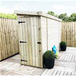 3 X 10 Windowless Pressure Treated Tongue And Groove Pent Shed With Single Door (please Select Left Or Right Door)