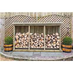 Redwood Pressure Treated Triple Log Store
