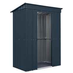 5 X 3 Premier Easyfix - Pent - Metal Shed - Anthracite Grey (1.48m X 0.93m)
