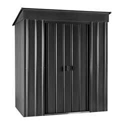6 X 4 Premier Easyfix - Pent - Metal Shed - Anthracite Grey (1.80m X 1.24m)