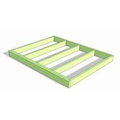 Pressure Treated Wooden Base Frame + Damp Proof Roll - 6m X 11m