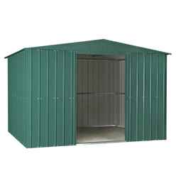 10 X 6 Premier Easyfix – Apex – Metal Shed - Heritage Green (3.07m X 1.85m)
