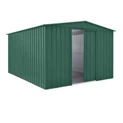 10 X 12 Premier Easyfix – Apex – Metal Shed - Heritage Green (3.07m X 3.71m)