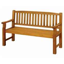 3 Seater - 1 Piece - Turnbury Garden Bench - Free Next Working Day Delivery (mon-Fri)