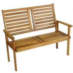 2 Seater - 1 Piece - Napoli Garden Bench - Free Next Working Day Delivery (mon-Fri)