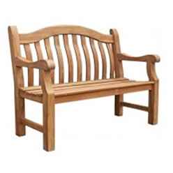 2 Seater - 1 Piece - Fsc Teak Balmoral Garden Bench - Free Next Working Day Delivery (mon-Fri)
