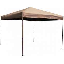 3x6m - Taupe Pop Up Steel Waterproof Gazebo - Free Next Working Day Delivery (mon-Fri)