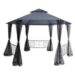 4m - Mercury Balinese Hexagonal Gazebo - Free Next Working Day Delivery (mon-Fri)