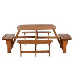 8 Seater - Sacramento Picnic Bench - Free Next Working Day Delivery (mon-Fri)