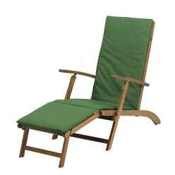 Napoli Steamer Chair With Ivory Cushion - Free Next Working Day Delivery (mon-Fri)