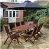 Deluxe Bali 10 Seater Garden Furniture Set (7ft X 3ft)