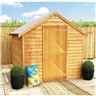 7 x 5 - Super Value Overlap - Apex Wooden Garden Shed - Windowless - Single Door