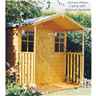 Installed 7 x 7 Tongue And Groove Apex Garden Shed + Extra Veranda (12mm Tongue And Groove Floor) (7ft x 9ft With Verandah)  Installation Included